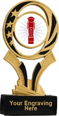 Foosball Midnite Star Resin Trophy