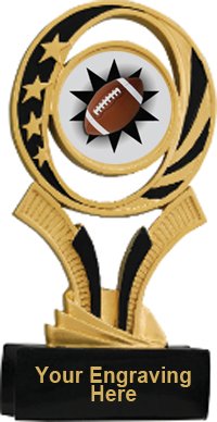 Football Midnite Star Resin Trophy