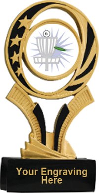 Frisbee Golf Midnite Star Resin Trophy