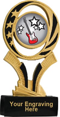 Guitar Midnite Star Resin Trophy