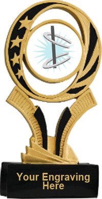 Horseshoe Midnite Star Resin Trophy
