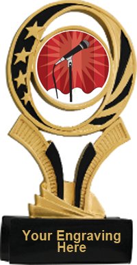 Karaoke Midnite Star Resin Trophy