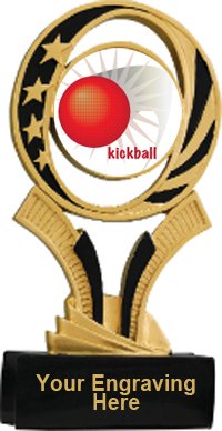 Kickball Midnite Star Resin Trophy