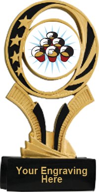 Beer Pong Midnite Star Resin Trophy
