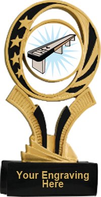 Shuffleboard Midnite Star Resin Trophy