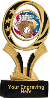 Softball Midnite Star Resin Trophy