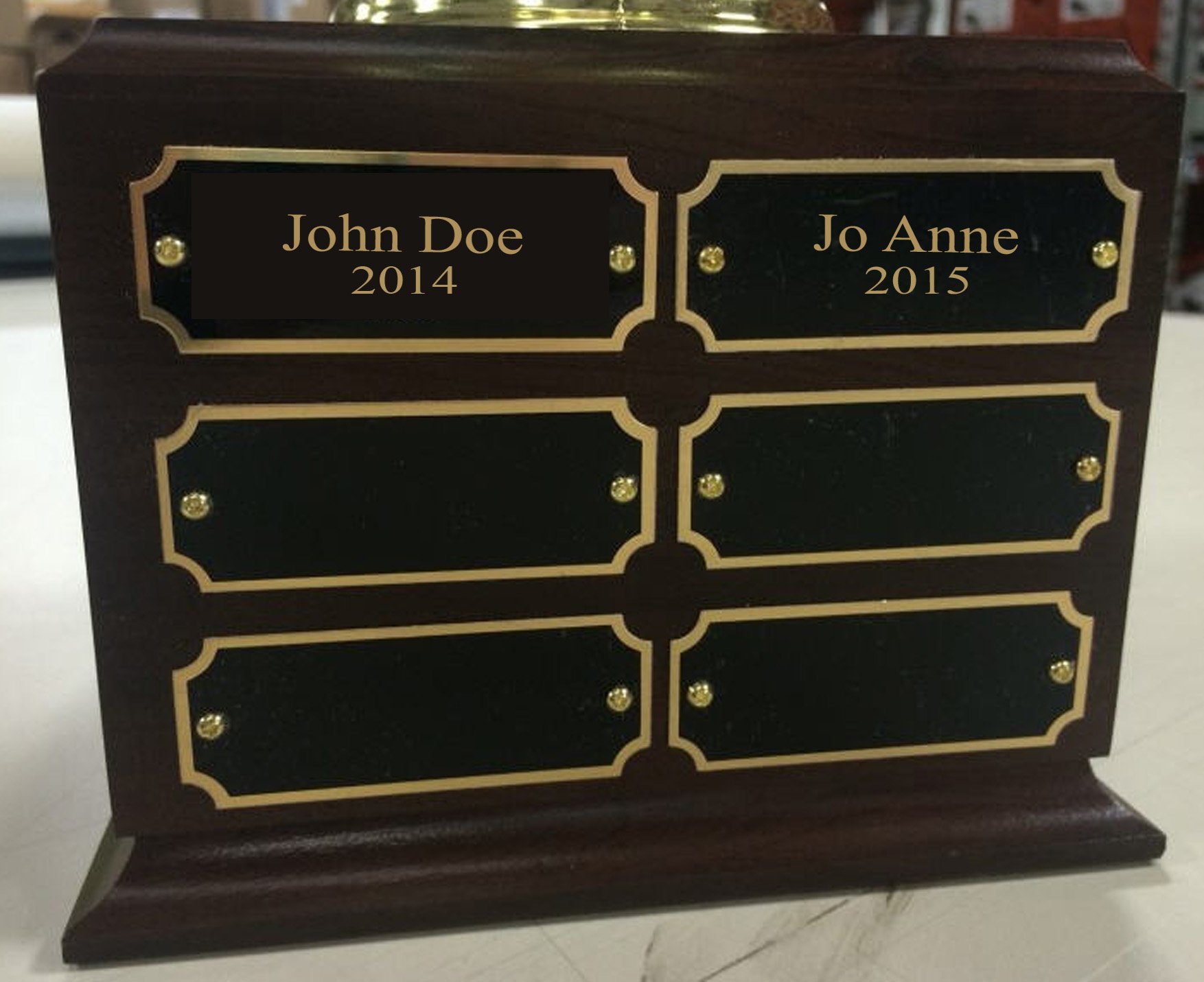 Cornhole 1 Traveling Trophy