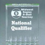 Self Standing Green Acrylic Award