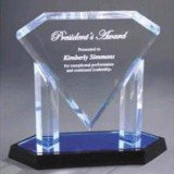 Acrylic Blue Diamond Award