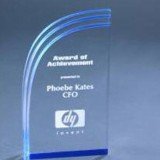 Self Standing Blue Acrylic Award