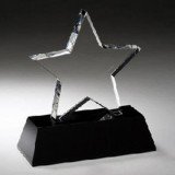 Black Pedestal Crystal Star Award