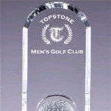 Crystal Golf Ball and Stand Award