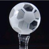 Crystal Soccer Frosted Award