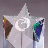 Crystal Star Tower Award 9 Inch
