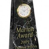 Black Marble Obelisk with Clock