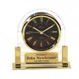 Gold Brass Clock 5 1/4