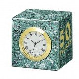 Green Marble Cube Clock