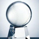 Crystal Baseball With Base