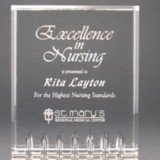 Self Standing Gold Acrylic Award