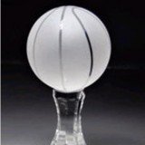 Crystal Frosted Basketball Award