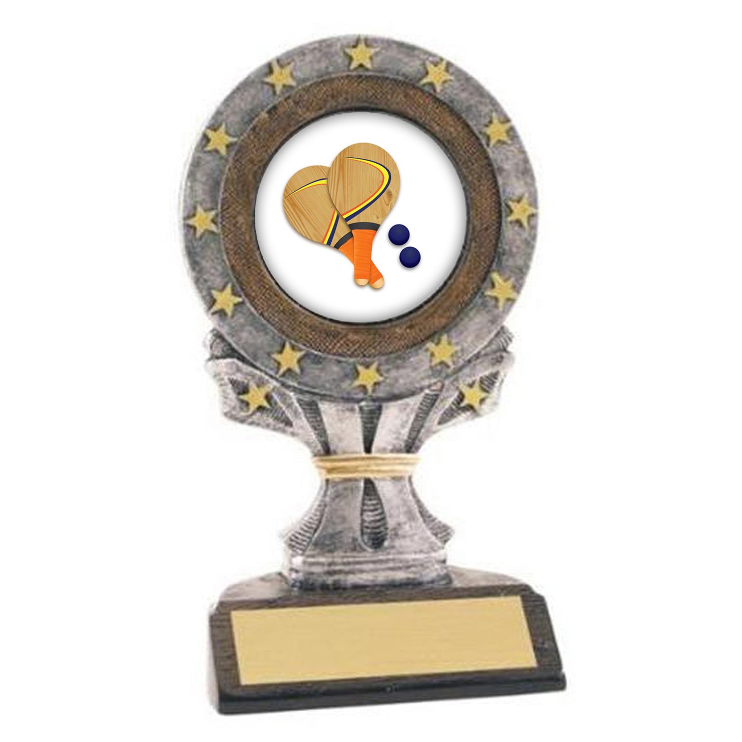 All Star Resin Paddle Ball Trophy