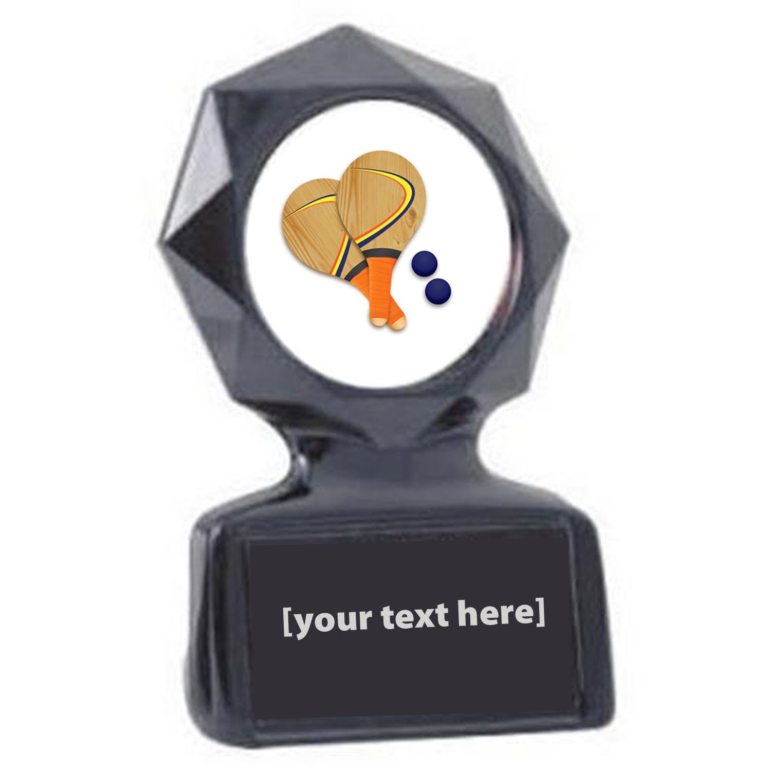 Paddle Ball Black Star Trophy