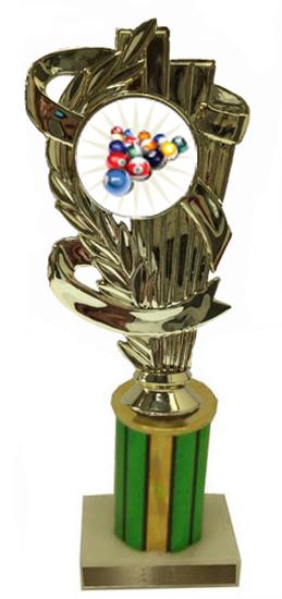 Billiard 2 Column Trophy