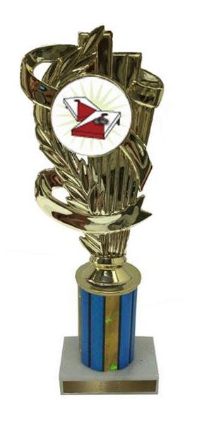 Cornhole 1 Column Trophy