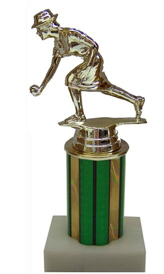 Female Bocce Column Trophy