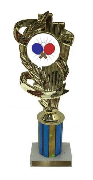 Ping Pong Column Trophy