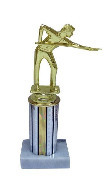 Billiard Figure Column Trophy