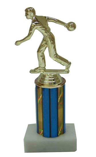 Male Bowler Column Trophy