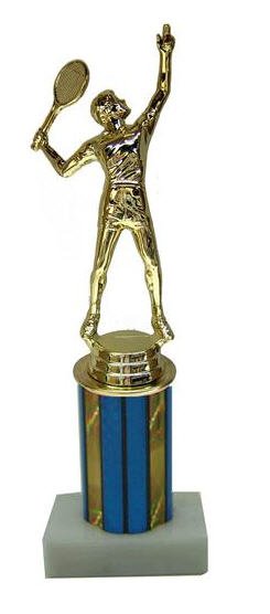 Tennis 9 Inch Column Trophy