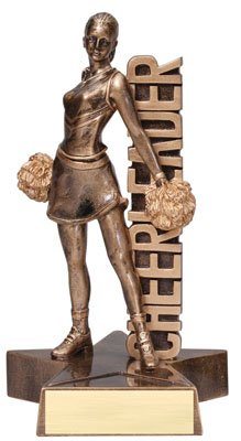 CHEERLEADER Standing Trophy