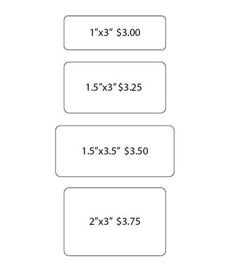 Name Tags Gold on Black With Round Corners