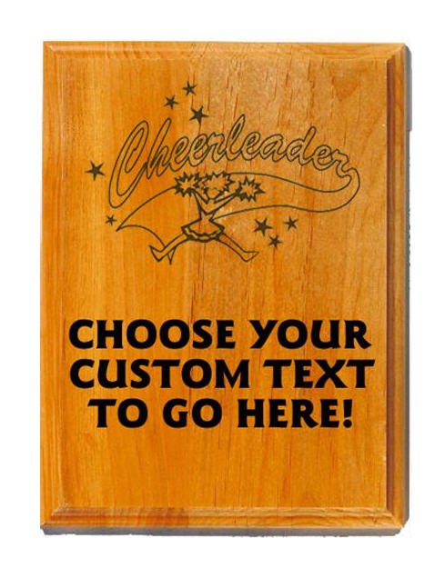 Cheerleading Sand Oak Plaque