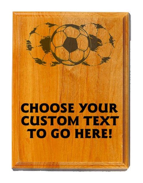 Soccer Sand Oak Plaque