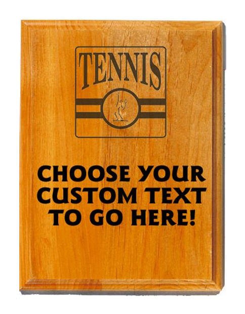 Tennis Sand Oak Plaque