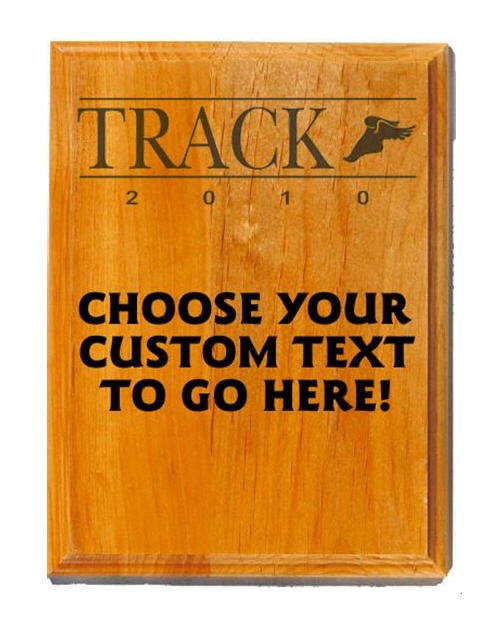 Track Sand Oak Plaque