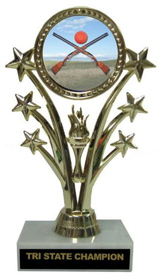 Sporting Clays Star Marble Base Trophy