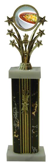 Chili Bowl Cook Off Star Column Trophies