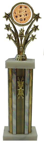 Cookie Bake Off Star Column Trophy