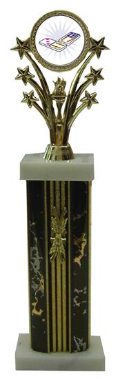 Star Column Dominoes Trophies