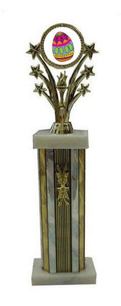 Star Column Easter Trophies