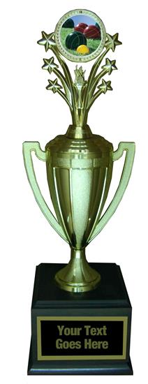 Bocce Ball Star Gold Cup Trophy