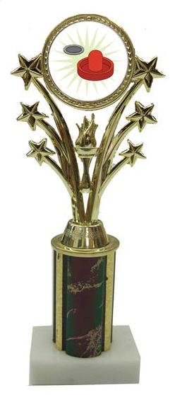 Air Hockey Star Column Trophy