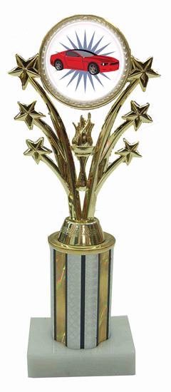Car Star Column Trophy