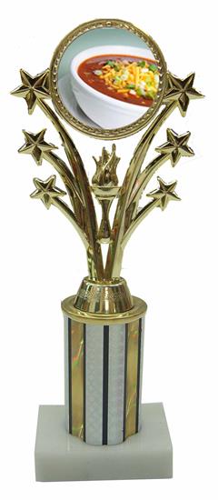 Chili Bowl Cook Off Star Column Trophy