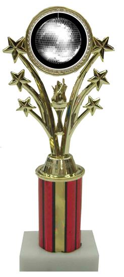 Disco Ball Star Column Trophy