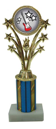 Electric Guitar Star Column Trophy